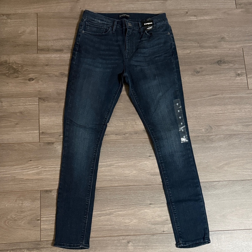 Express Dark Blue Skinny Jeans